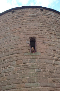 Alayna from our prison window