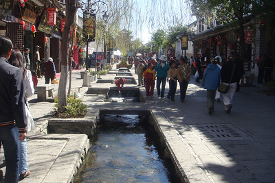 walking through the old town