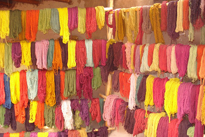 lots of colorful yarn