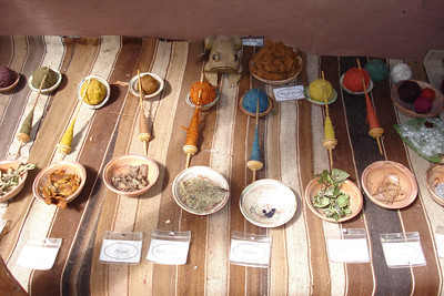 the alpaca wool is dyed with natural substances