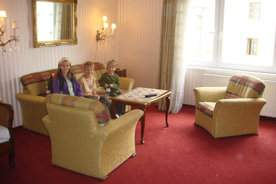the living room at the Pension Suzanne