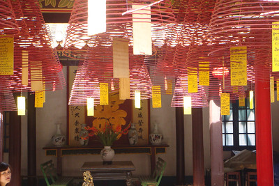 spiral incense sticks burn for the hopes for the new year