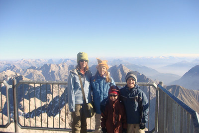 you can see four countries from this peak...
