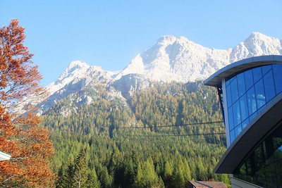 the gondola on the way down