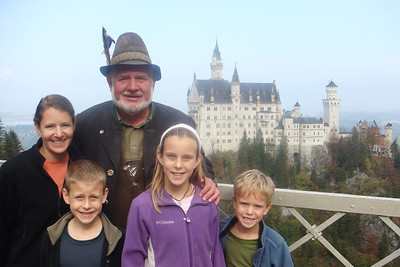 a family photo, Clay has really aged on the trip