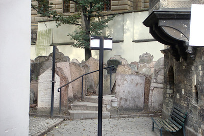 the cemetery in the Jewish quarter