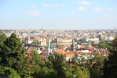 the view from Prague Castle