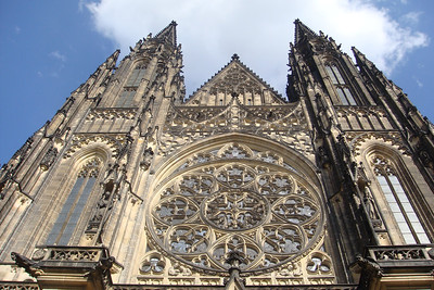 the front of the cathedral