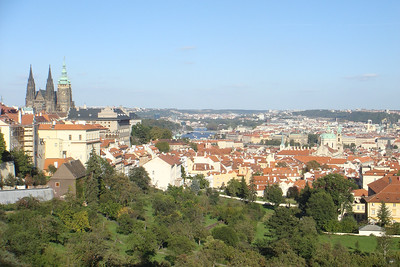 views from the monastery, even higher than Prague Castle