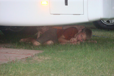 playing hide-n-seek around the campervan