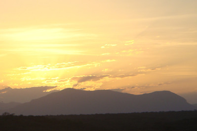 a Kenyan sunset