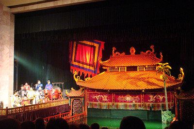 the water puppet stage and orchestra
