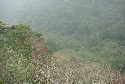 hiking back down to the river
