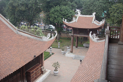 cool architecture at the Temple of Literature