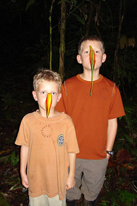 he also made toucan noses for the boys...