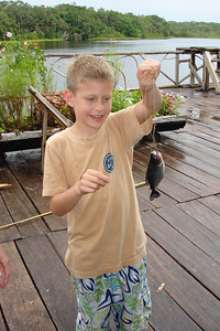 Nate caught the first pirahna