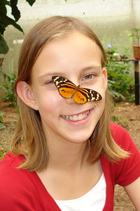 Alayna and a butterfly