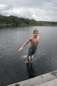 Nate walking on water