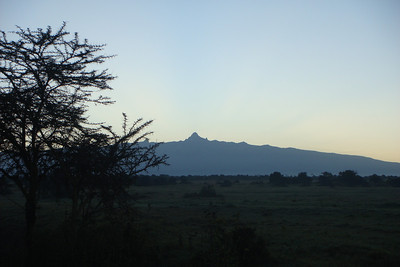 Mount Kenya at sunset