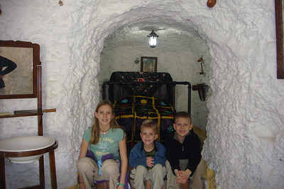 the open-air museum had restored caves