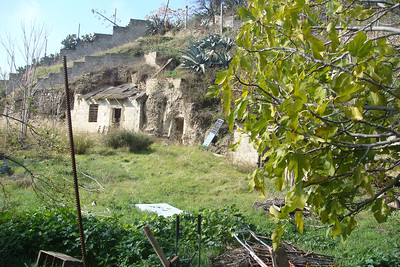 old gypsy caves in ruins