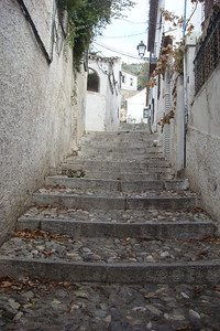 walking up to the Sacromonte