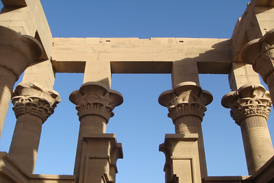 the massive columns of Trajan's kiosk