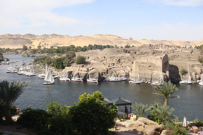 the Nile from our hotel