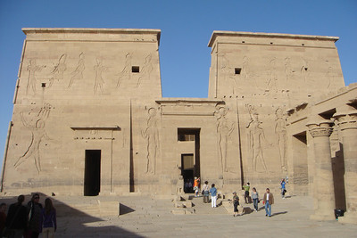 the temple of Philae located on an island