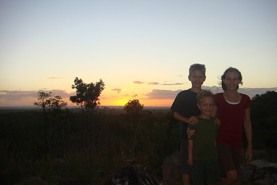 sunset in Undara
