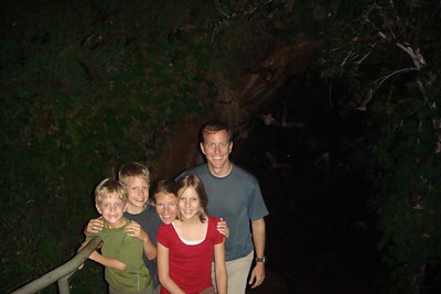 we arrived at the lava tube just as the bats emerged
