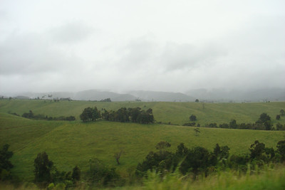 the clouds moved in as we approached Cairns