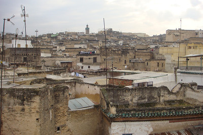 a view of the medina from the roof of the inn