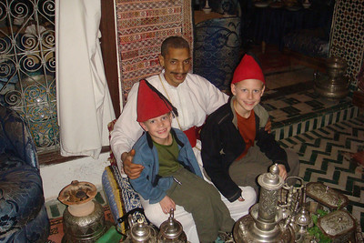 posing with the tea guy where we had lunch