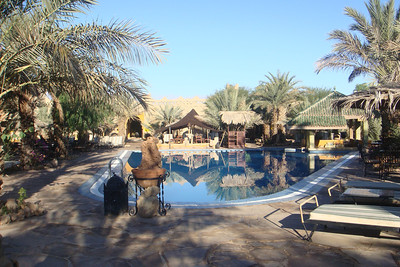 the pool at our hotel in Erfoud