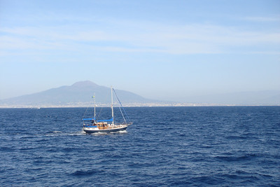 riding the hovercraft to Capri