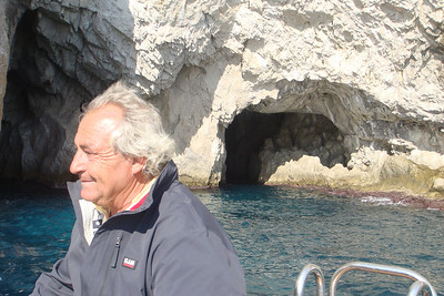 Allesandro captaining his boat