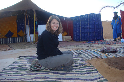 a quick rest in our camp before heading to the dunes