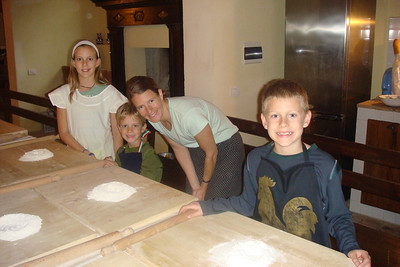 getting ready to roll our own pasta dough