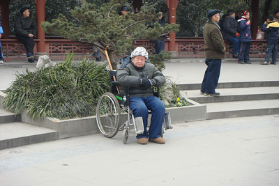despite the look on her face, she was really enjoying the music in the square