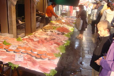 the fish market was quite a sight (and smell)