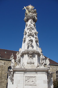 the Holy Trinity column near Matthias Church
