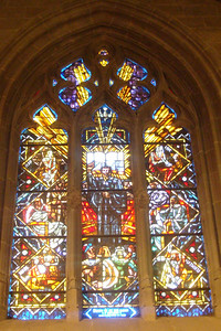 the painted glass of the Lausanne Cathedral