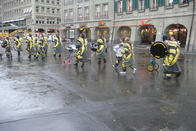 back in Bern, we encountered an odd little marching band