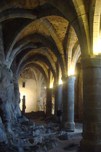 the chateau's basement, once used as a prison