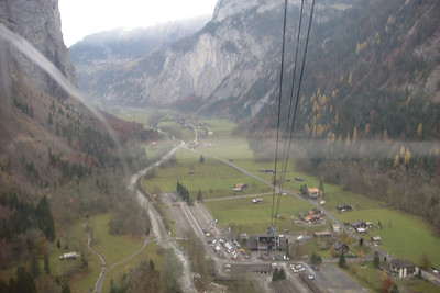 after hopping off the train we got on the first of four cable cars to reach Schilthorn