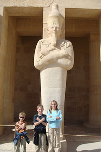 the kids doing their best dead pharaoh imitation