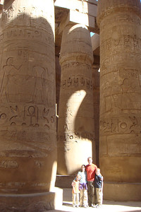 posing among the massive columns, 134 in all