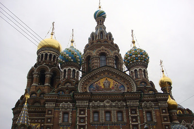 the Church on Spilled Blood, built on the site of Tsar Alexander II's assassination