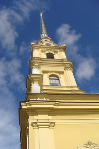 the golden spire on the chapel within the fortress